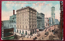 c1912 Broadway, Metropolitan Opera House, Hotel Astor NYC, N.Y. Vintage Postcard picture