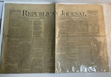 The Republican Journal Newspaper Belfast Maine Nov 1864 Pres Grant Civil Rights picture