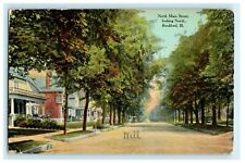 1915 North Main St. Looking North Rockford Illinois IL Posted Antique Postcard picture