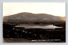 RPPC Scenic View Pleasant Lake Kearsarge Mt from Morgan Hill NH Postcard picture