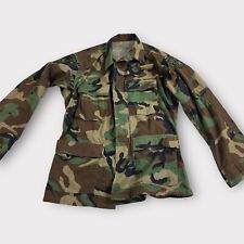US Army BDU Top Mens Small Regular Green Woodland Camo Military Shirt picture