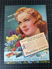 Vintage 1930s Maybelline Cosmetics Print Ad picture