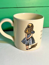 THE MAD HATTER'S TEA PARTY ALICE WONDERLAND COFFEE MUG ENGLAND POOLE POTTERY picture
