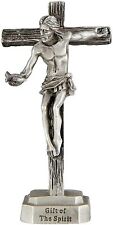 Gift of the Spirit Holy Dove Small Pewter Standing Crucifix Cross, 3 1/2 In picture