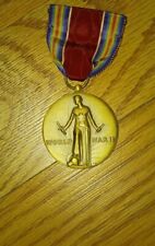 WORLD WAR II METAL & RIBBON 1941- 1945 FREEDOM FROM FEAR & WANT ORIGINAL USA VTG picture
