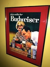 Budweiser Bud Big Appetite Beer Bar Man Cave Advertising Sign picture