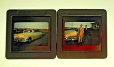 1951 Amateur 35mm Film Slides New Family Mercury Convertible Coupe Car Twins  picture