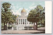 Vtg Post Card State Capitol Montpelier, Vt. H260 picture