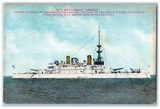 1908 U.S. Battleship Famous Trip Schley's Fleet Santiago Navy Oregon OR Postcard picture