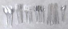 VTG Mid Century Japan Stainless Steel Valencia Floral Glossy Flatware 47 pc Set picture