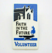 Faith in the Future Volunteer Vintage Lapel Pin picture