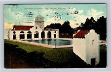 Saginaw MI-Michigan Mershon-Whittier Natatorium, c1912 Vintage Postcard picture