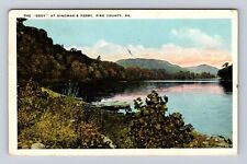 Pike County PA-Pennsylvania, The Eddy, Dingman's Ferry, Vintage c1925 Postcard picture