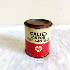 Vintage Caltex Motor Grease Advertising Tin Box USA Automobile Collectible TN220 picture