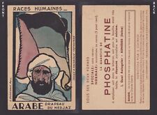 FRANCE, Vintage postcard, Human Races, Arabic Hejaz Flag picture