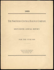 Northern Central Railway RR Annual Report 1923 picture