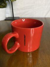 2017 Starbucks Coffee Mug Red With Gold Starbucks Letters 12 oz  picture