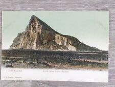 GIBRALTAR OLD COLOUR POSTCARD THE ROCK FROM SANTA BARBARA, PANORAMA GENERAL VIEW picture