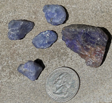 USA SALE *SEE VIDEO 35g LOT AUTHENTIC REAL TANZANITE SPECIMENS FANTASTIC LARGE/S picture