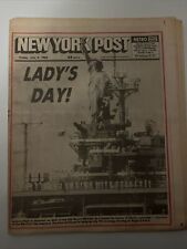Ny POST :July 4, 1996 Refurbished Statue of Liberty & Guidry To DL - Full Paper picture