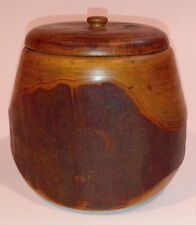 Vintage Wooden Round Canister w/ Lid - Mt Mitchell, NC Souvenir picture
