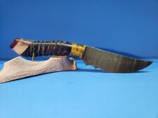 Unique Green Obsidian Knife~Stone and Springbok~Kenny Hull~Riddick 3 knife maker picture