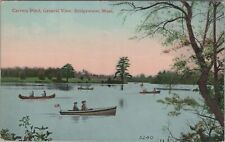 Postcard Carvers Pond General View Bridgewater MA 1911 picture