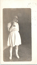 California Antique RPPC November 24, 1912 Fashionable Young Girl With Hat - U-15 picture
