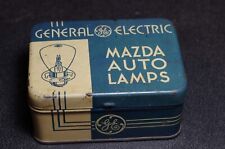 Vintage General Electric Mazda Spare Auto Lamps Bulbs Tin Box **NICE** picture