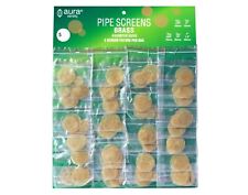 BRASS METAL SCREENS SMOKING PIPE FILTER DISPLAY CARD 36 5-PC (ASSORTED) AMS001 picture