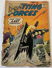 1958 DC Comics OUR FIGHTING FORCES #39 ~ low grade reading copy, cover split picture