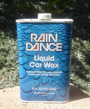 Vintage Rain Dance Liquid Car Wax Can 16oz Almost Full picture