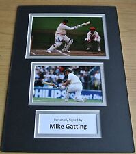 Mike Gatting SIGNED autograph A4 Photo Mount Display Cricket Memorabilia & COA picture