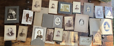 Lot Of 22 Studio Portraits Photos Pictures From Late 1800's picture