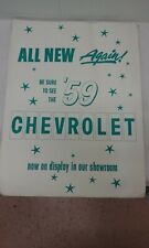 1959 Chevy Dealership Promo Poster ORIGINAL 18 x 24 inches picture