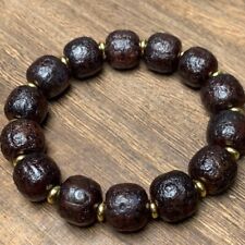  19th century Old Tibet natural red agate Buddha beads bracelet dzi beads  picture