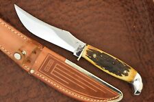 VINTAGE CASE XX USA 1965-1969 STAG FIXED BLADE KNIFE NICE 523-5 (16367) picture