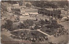 1909, Birdseye View of Square, MONMOUTH, Illinois Postcard picture