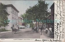 Glen Cove LI NY - CARRIAGES ON GLEN STREET - Postcard picture