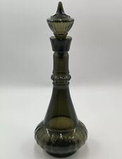 Vintage Jim Beam I Dream Of Jeannie Genie Bottle 1964 Smoke Green Glass Decanter picture