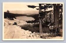 Donner Pass & Lake RPPC Antique Placer County California Photo Car Tahoe ~1920s picture