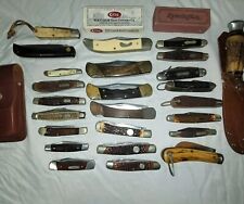 28 Mixed Lot Vintage Knives Buck Case Remington Shrade Walden plus More picture