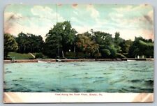 River Front  Bristol  Pennsylvania   Postcard  1907 picture