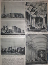 Photo article amendments to design of Coventrry Cathedral 1952 picture