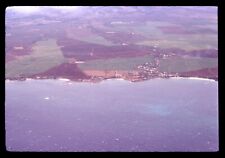 1973 Slide Aerial View Small Town Fields Coast One Of The Islands Hawaii #4525 picture