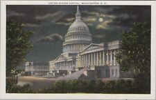United States Capitol Washington D.C. Linen Vintage Postcard picture