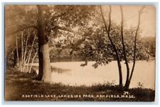 c1910's Lakeside Park Lake View Ashfield Massachusetts MA RPPC Photo Postcard picture