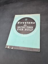 1935 Firestone The Safest Tires Built Brochure Vintage Dealer  picture