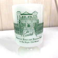 Vintage Pedestal Hotel Milk Glass Mug Ceramic The Cornstalk Hotel New Orleans picture