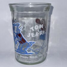 Welch's Jelly Jar Glass Tom Jerry Playing Tennis picture